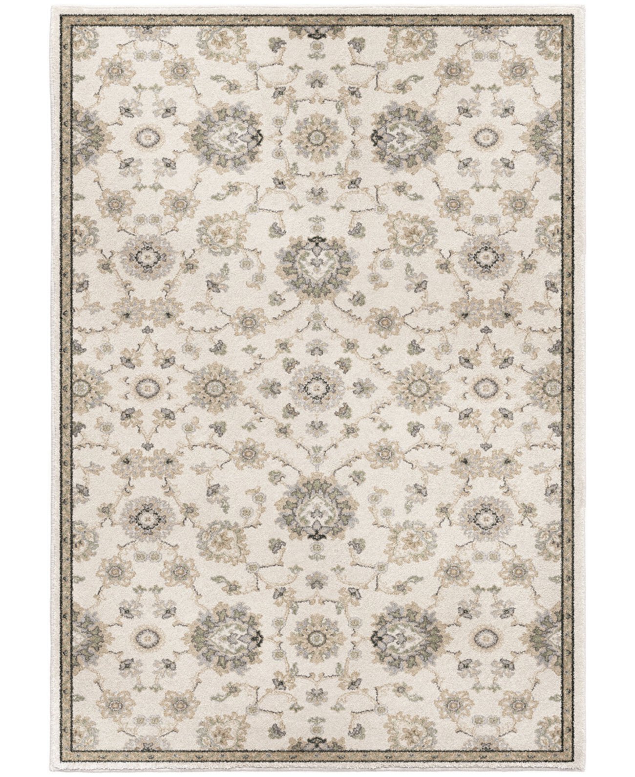 Orian Riverstone Manor Sarouk Мягкий белый коврик размером 5 футов 3 x 7 футов 6 дюймов Orian Rugs