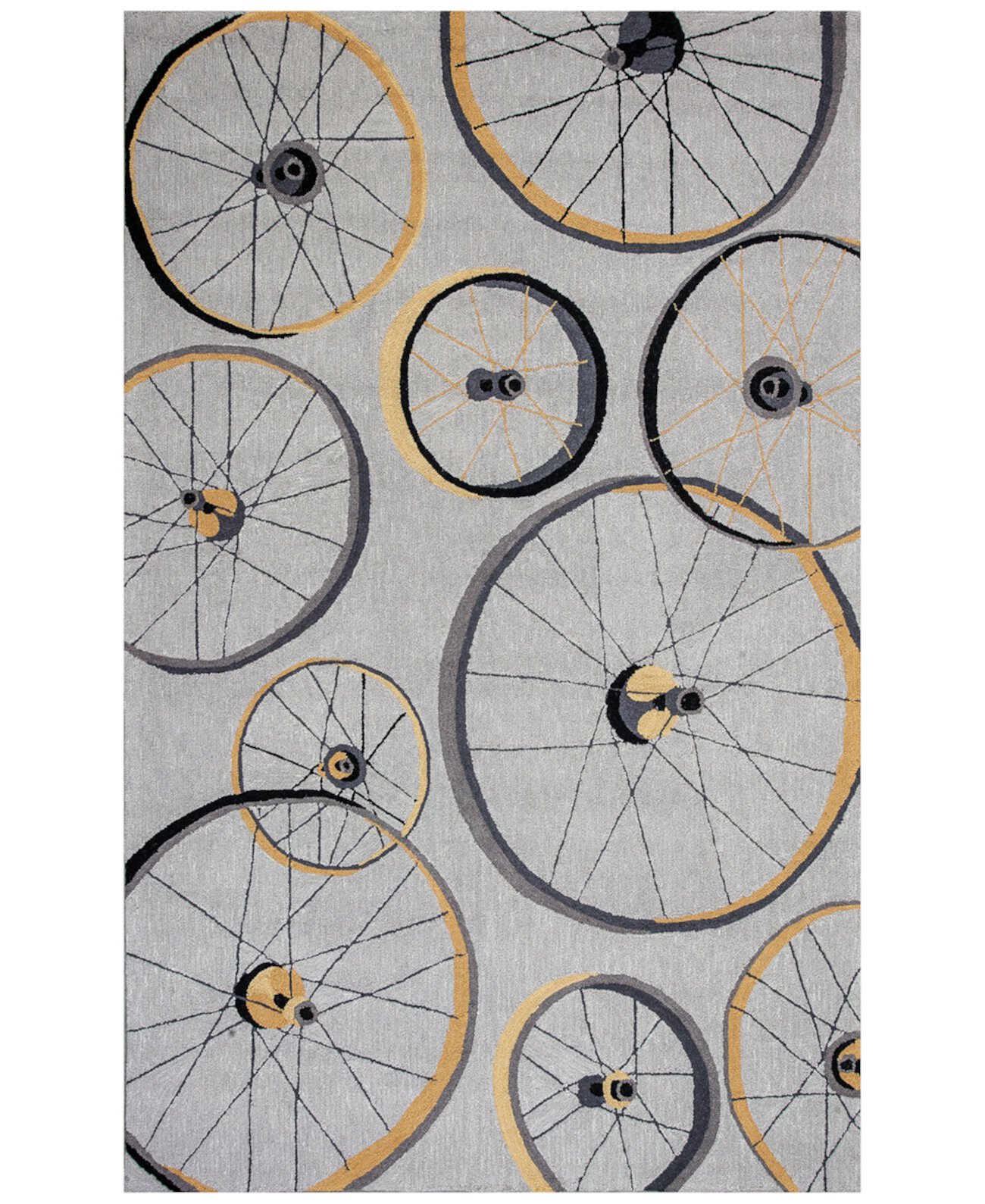 Sonesta Wheels In Motion 2035 Gray 5' x 7'6" Area Rug KAS New York