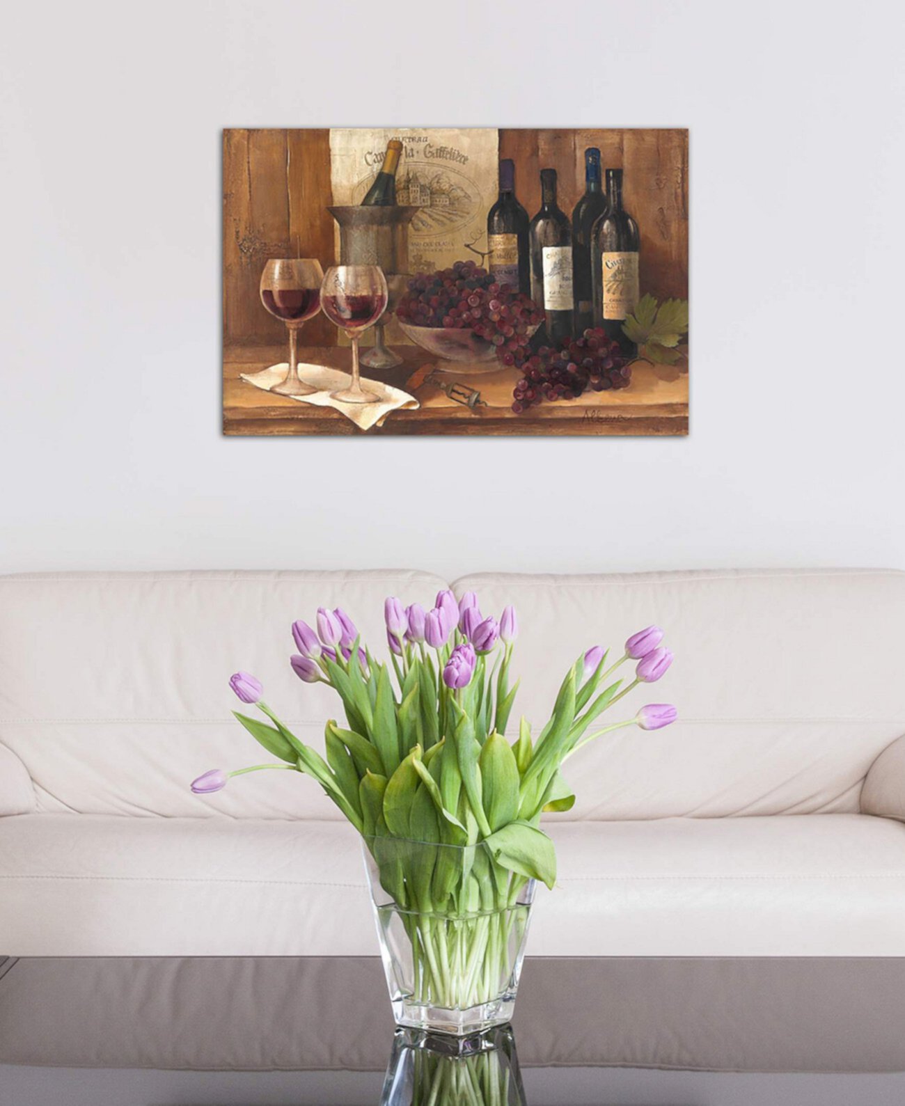 Картина Албены Христовой "Винтажное вино" на холсте в упаковке (26 x 40 x 0,75) ICanvas