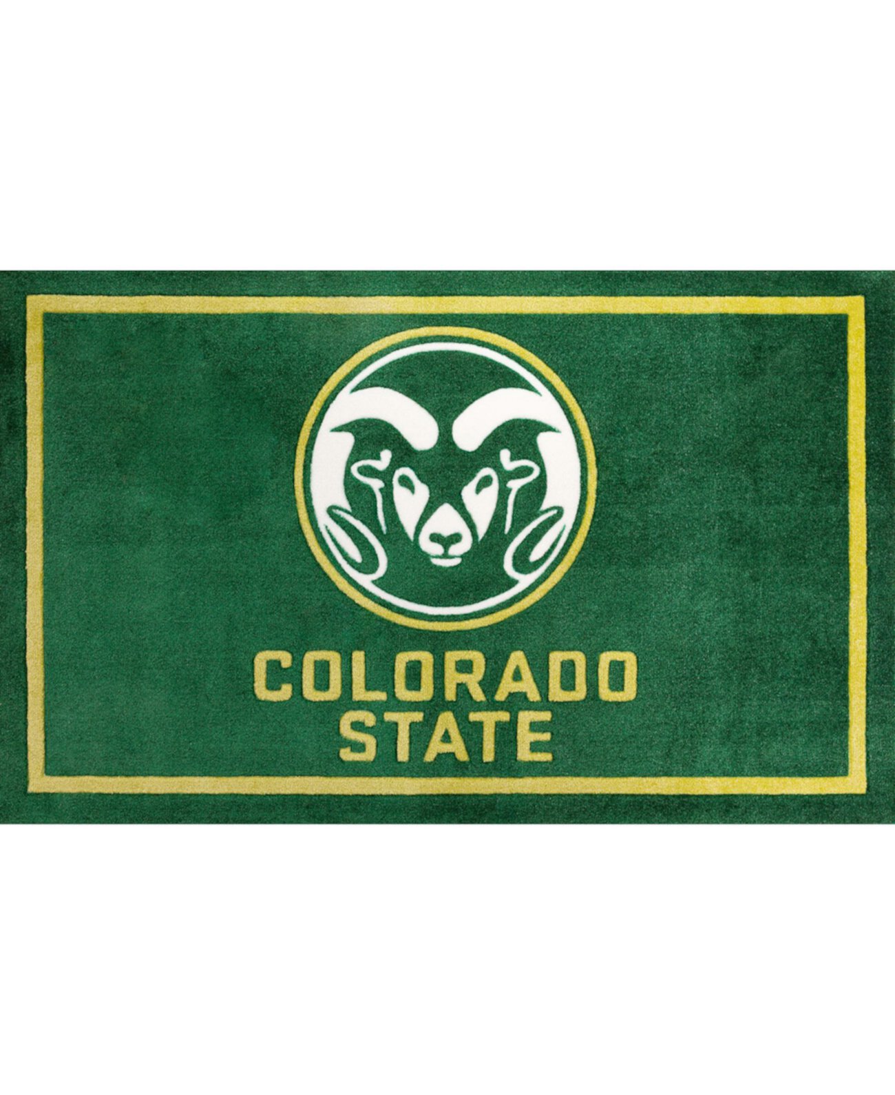 Зеленый коврик Colcs штата Колорадо размером 1 фут 8 x 2 фута 6 дюймов Luxury Sports Rugs