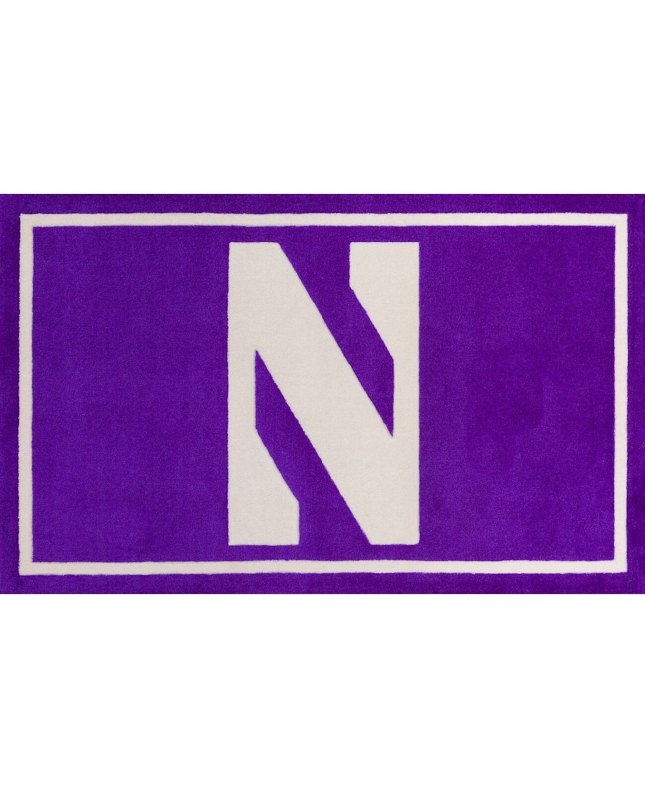 Коврик Northwestern Colnw Purple размером 1 фут 8 x 2 фута 6 дюймов Luxury Sports Rugs