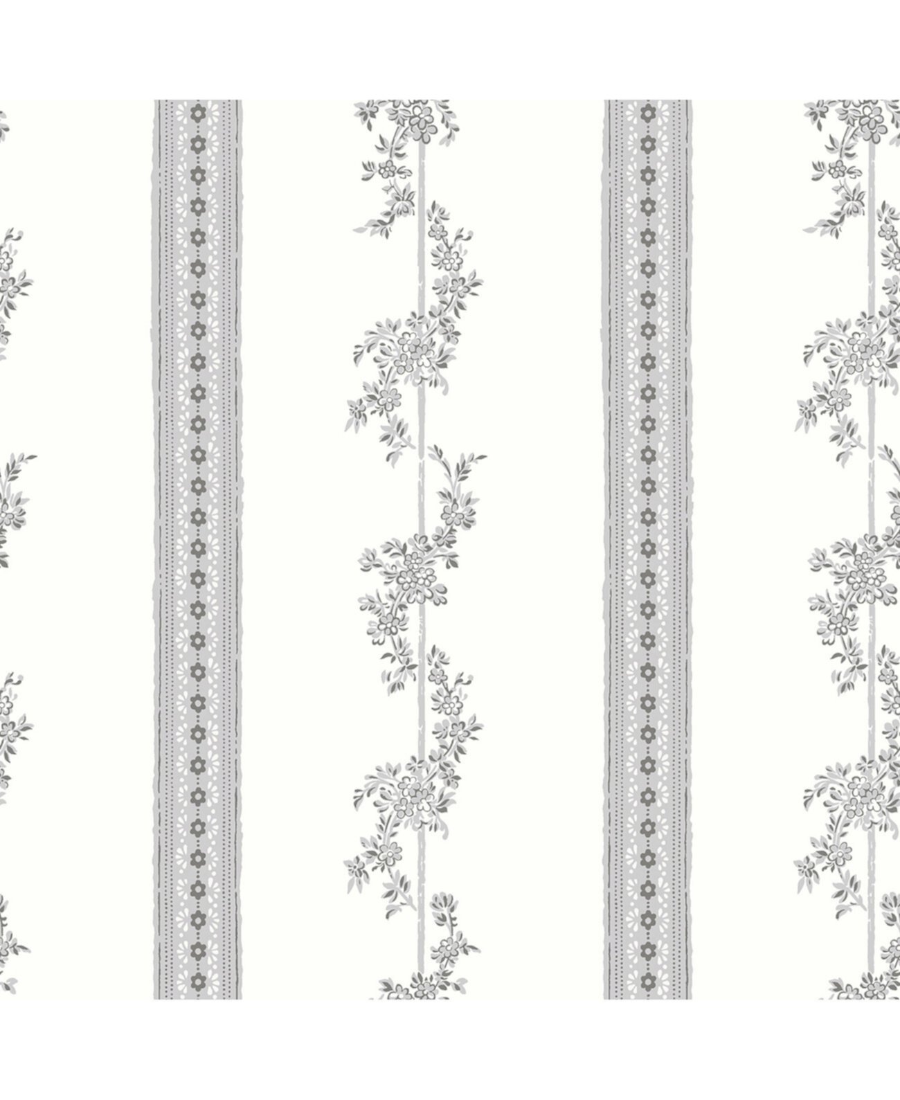 21 "x 396" обои Drottningholm с цветочными полосами Wall Vision