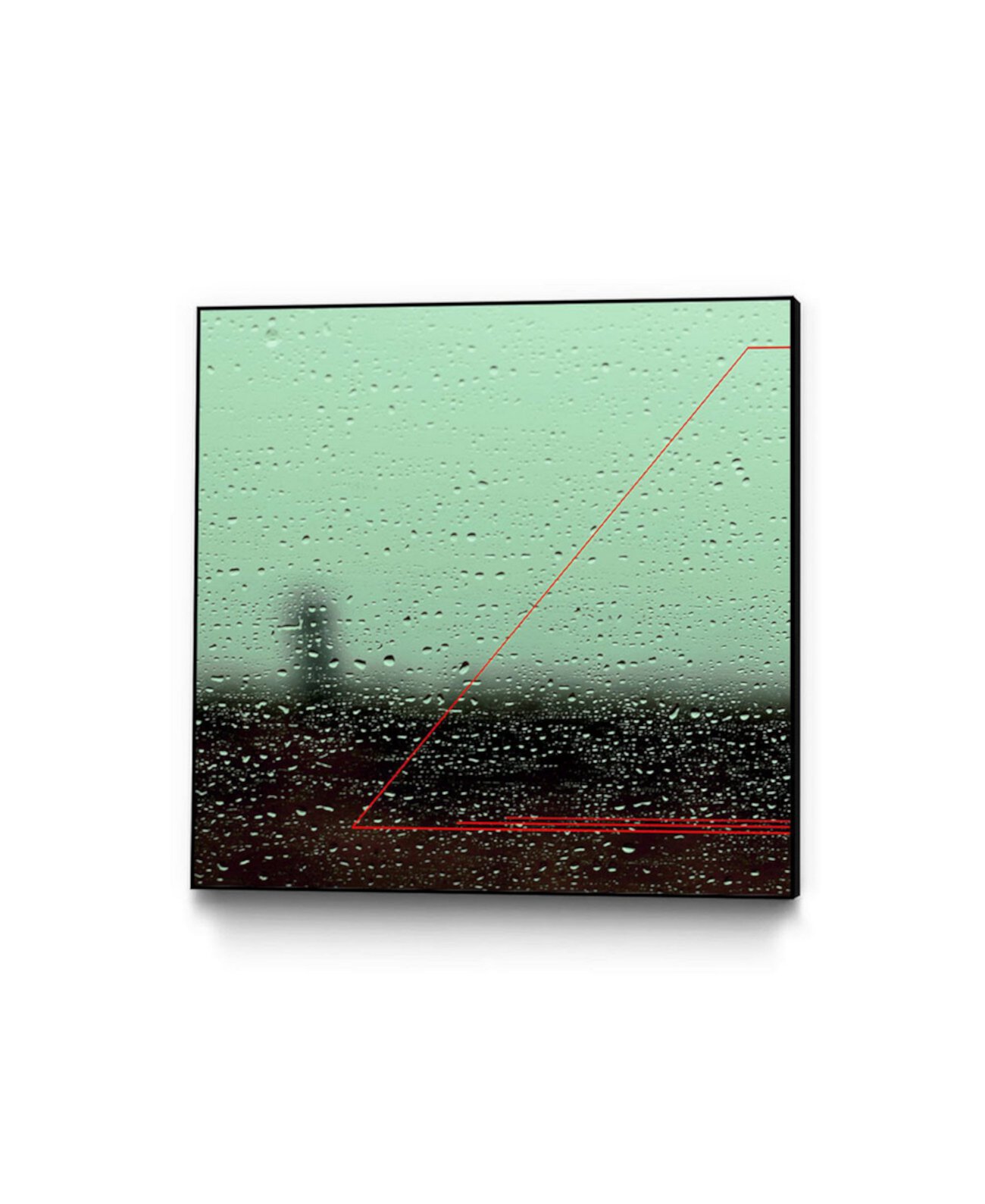 Гиперпространственный арт-блок Ивана Баллака в рамке 18 x 18 дюймов Eyes On Walls