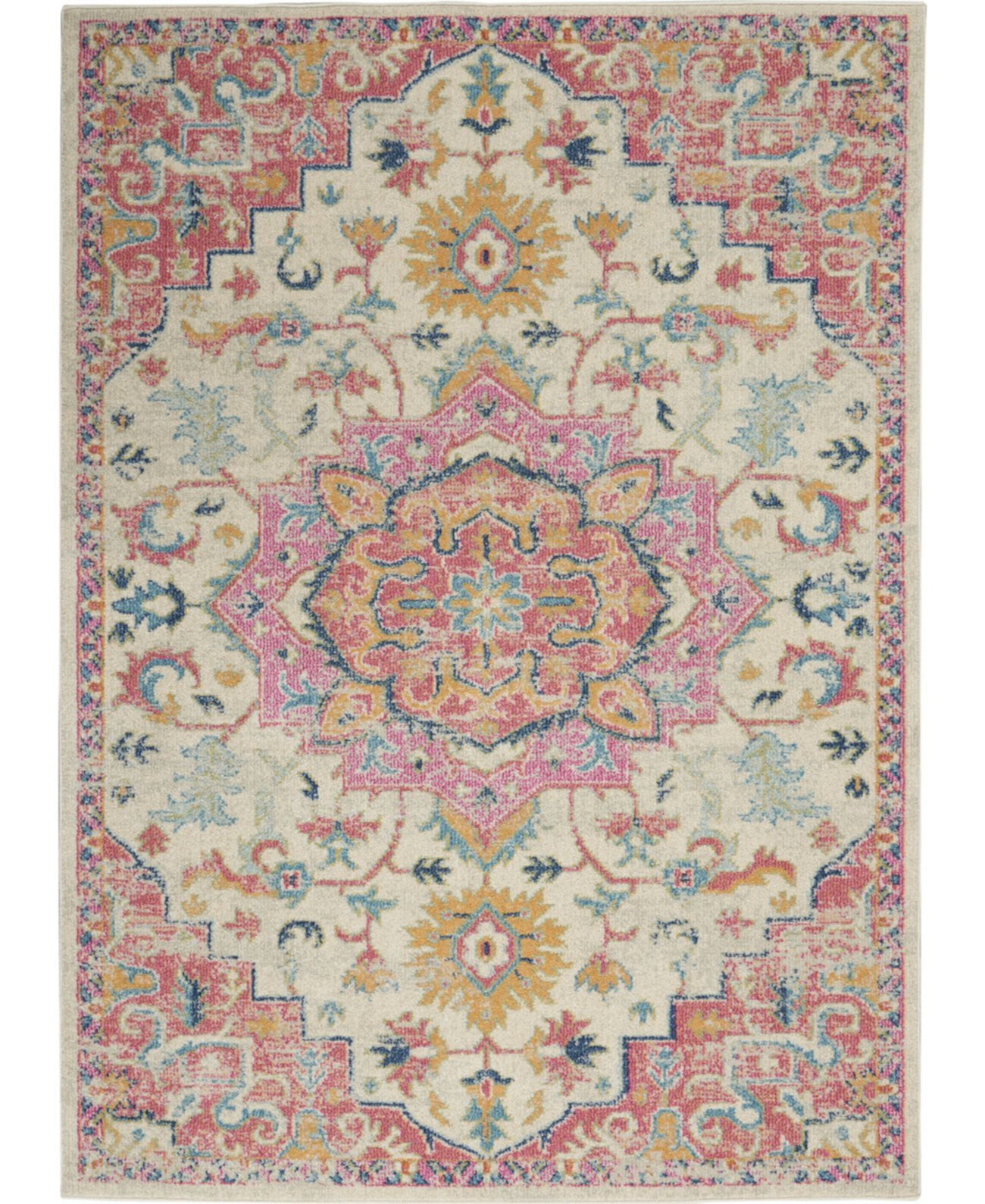 Zeal ZEA25 Ivory 3'9" x 5'9" Area Rug Long Street Looms