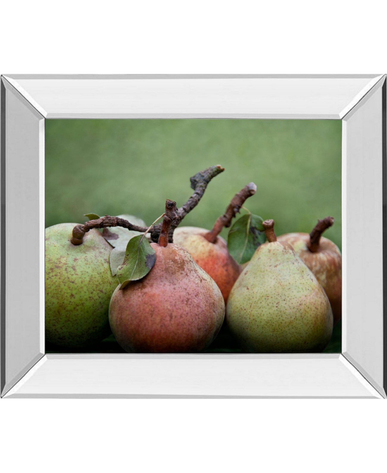 Comice Pear I от Рэйчел Перри, настенное искусство с принтом в зеркальной раме, 22 "x 26" Classy Art