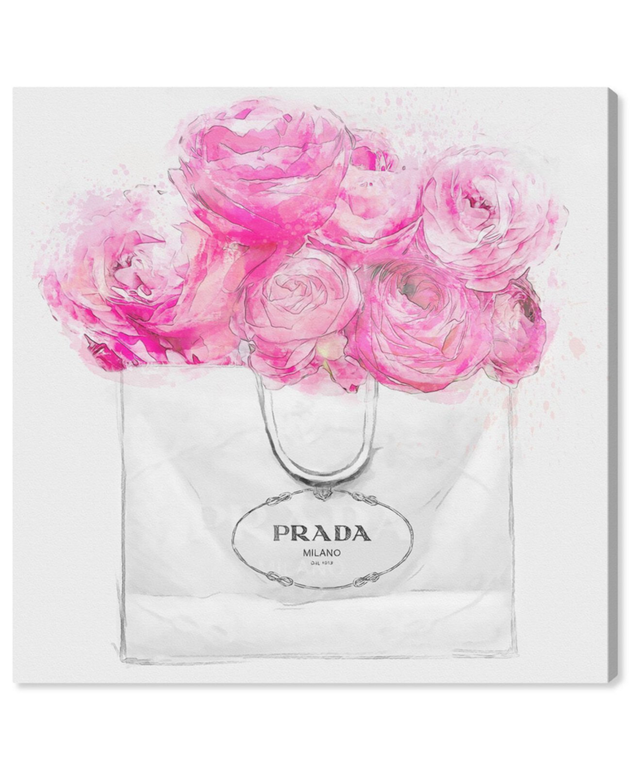 Shopping for Peonies Canvas Art, 36" x 36" Oliver Gal