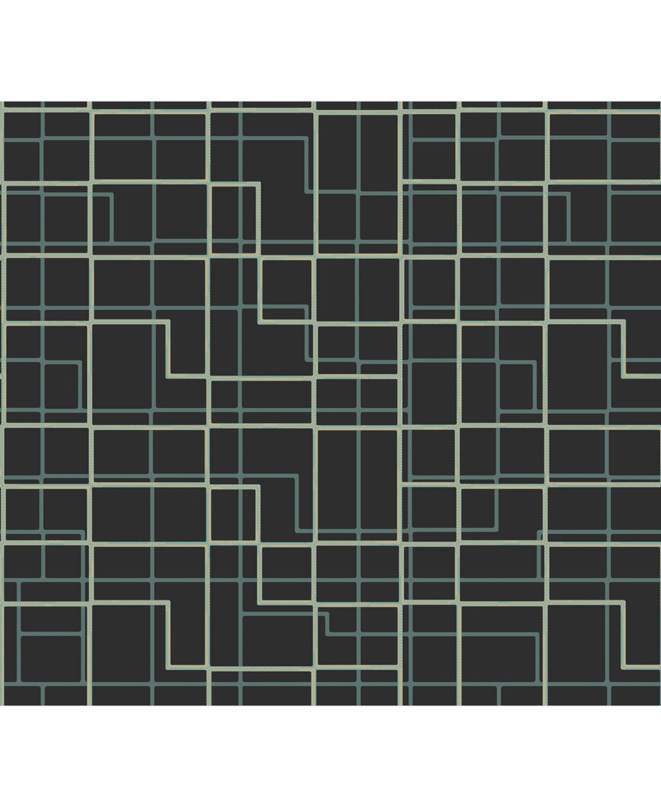 27 "x 396" Манильские коричневые обои с геометрическим рисунком Sirpi