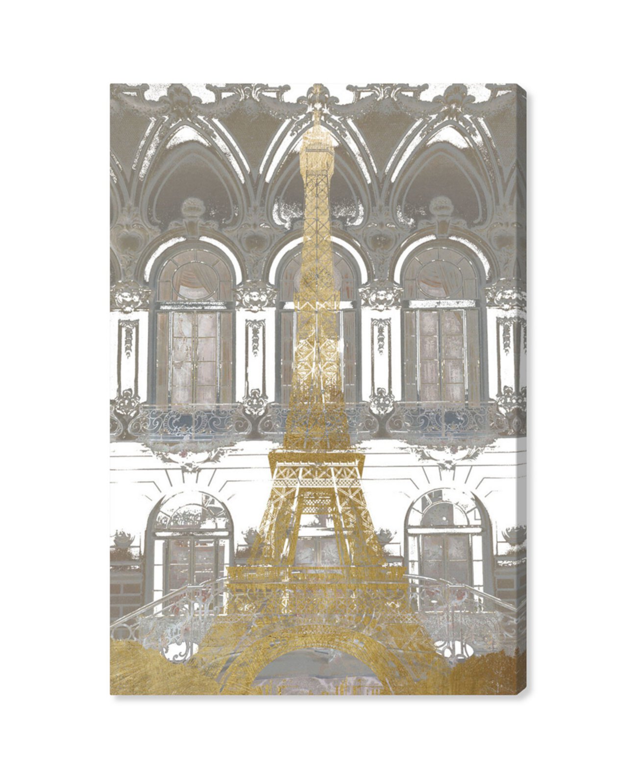 Холст с изображением парижского Эйфеля, 24 "x 36" Oliver Gal