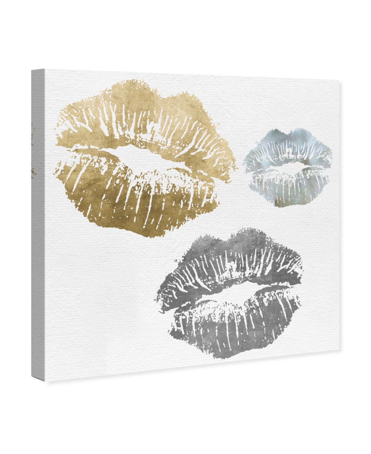 Luxury Kiss Canvas Art, 43" x 43" Oliver Gal