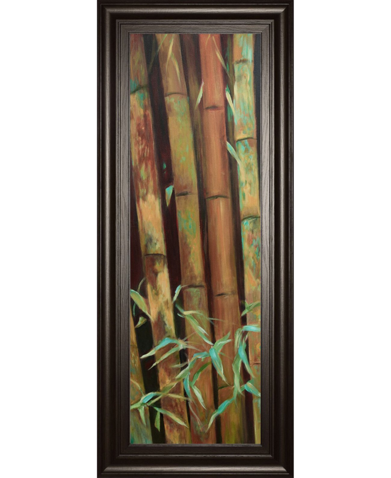 Бамбук Finale I от Сюзанны Уилкинс, настенное искусство в рамке с принтом - 18 "x 42" Classy Art