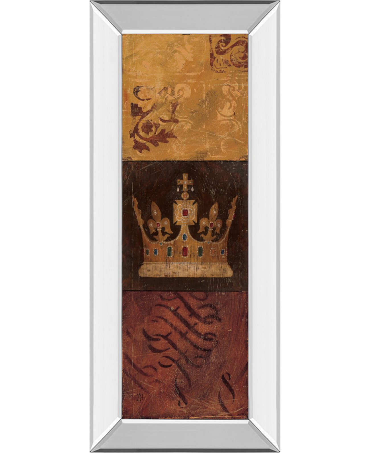 Regal Panel I от Avery Tillmon Настенное искусство с принтом в зеркальной раме - 18 "x 42" Classy Art