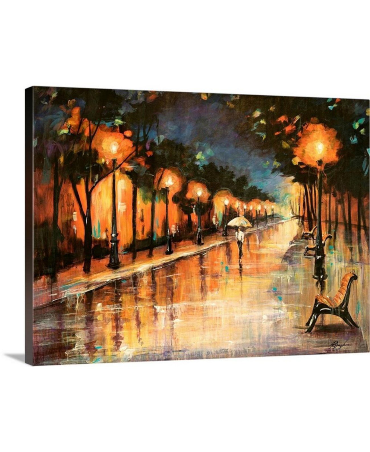 24 дюйма x 18 дюймов "Halos In The Rain" Фаррелла Дугласа Картины на холсте GreatBigCanvas