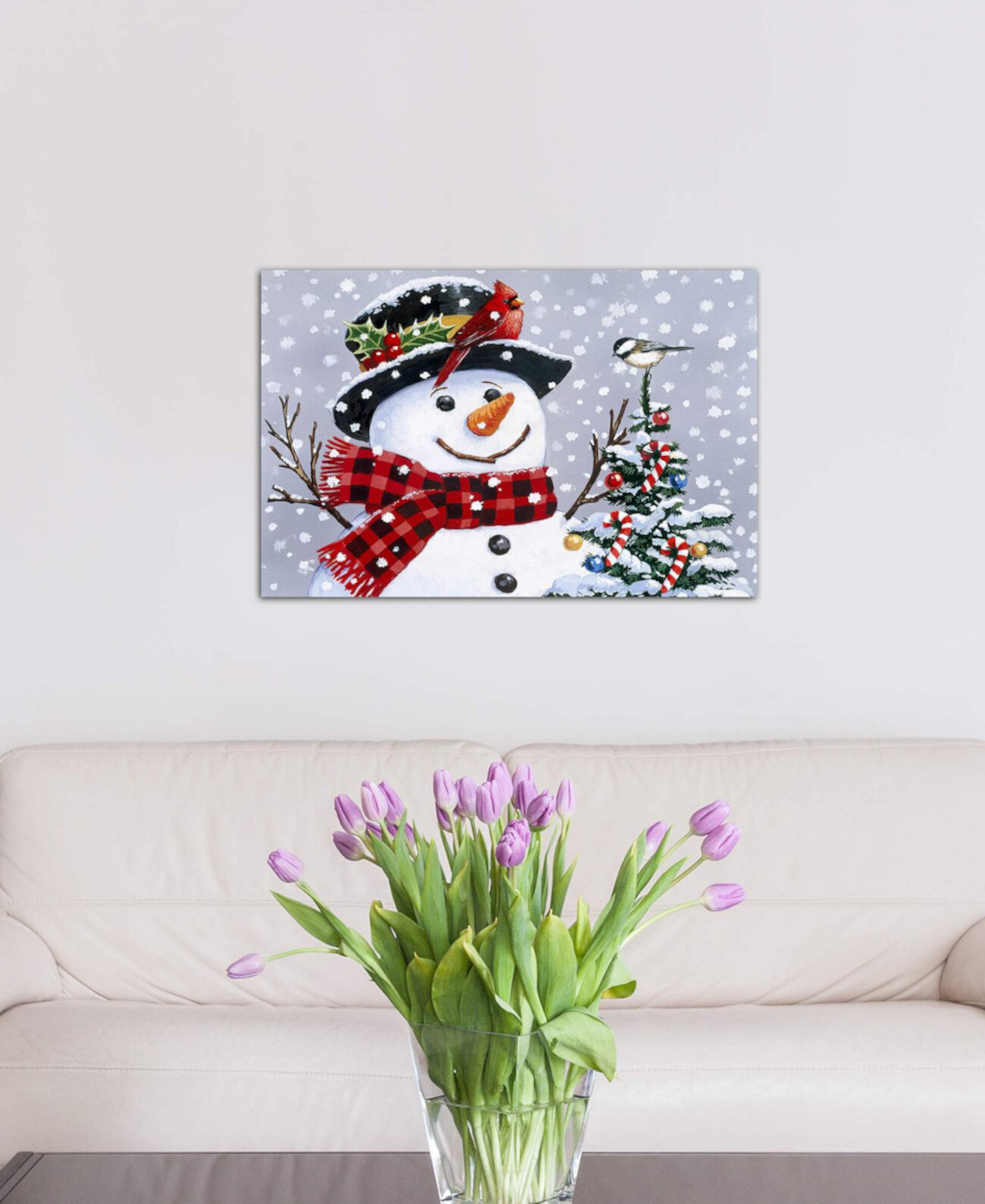 Картина Уильяма Вандердассона «Снеговик» в упаковке на холсте (26 x 40 x 0,75) ICanvas