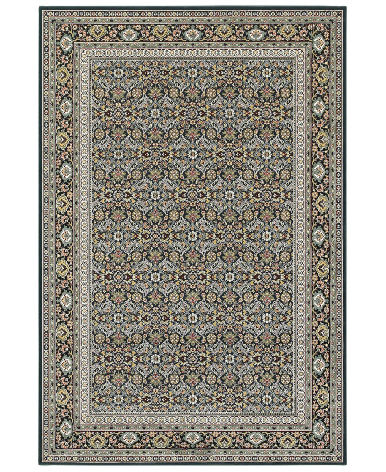 Kashan 180L Navy/Multi 6'7" x 9'6" Area Rug Oriental Weavers