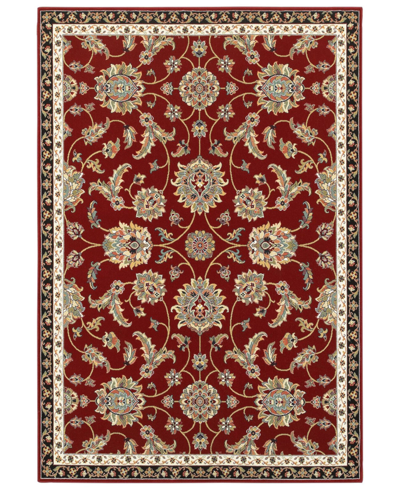 Ковер Kashan 370R Red/Multi 5 футов 3 дюйма x 7 футов 6 дюймов Oriental Weavers