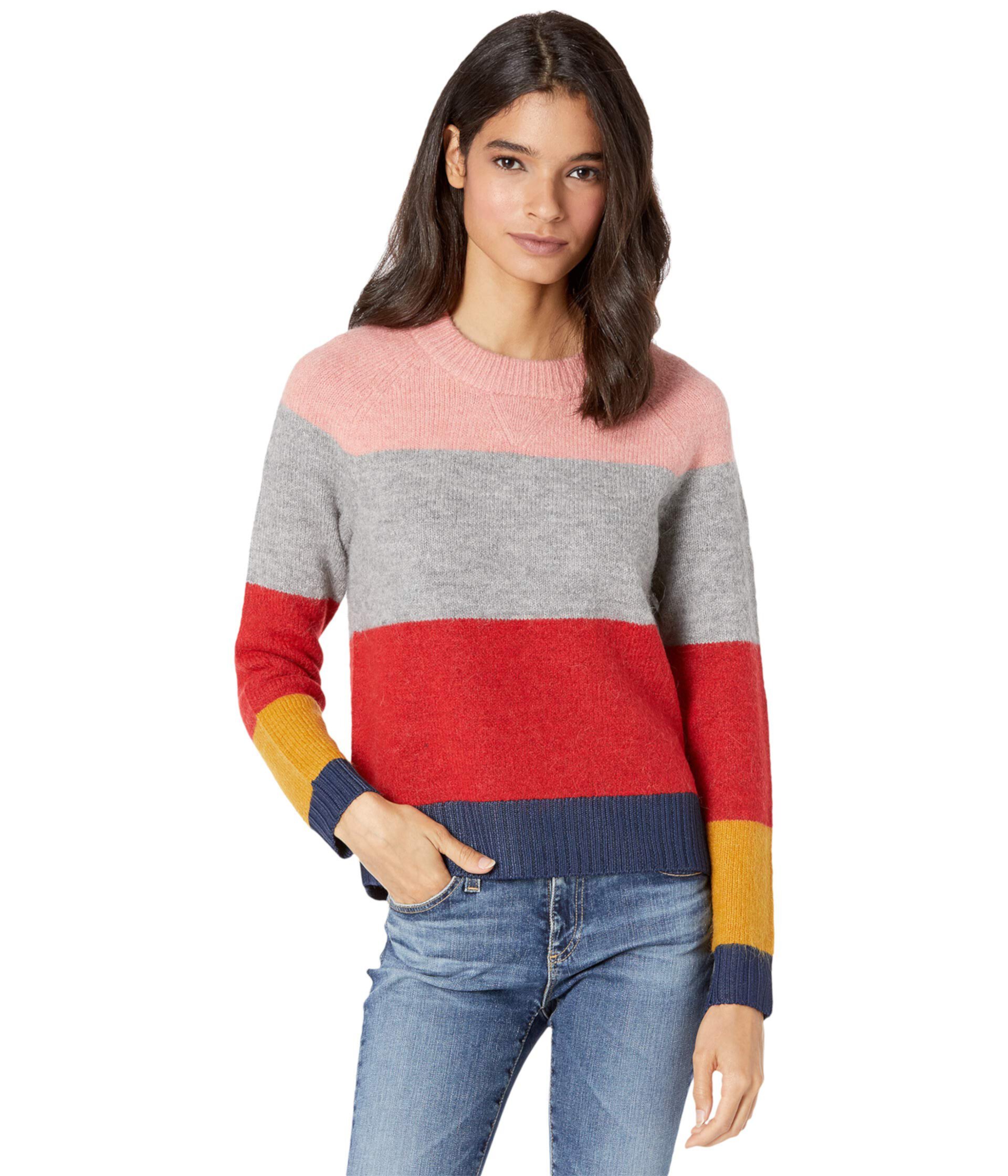 Пуловер реглан с цветными блоками J.Crew