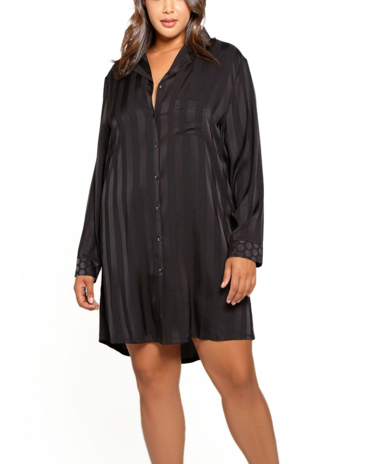 Женская ночная рубашка оверсайз с воротником-стойкой ICollection