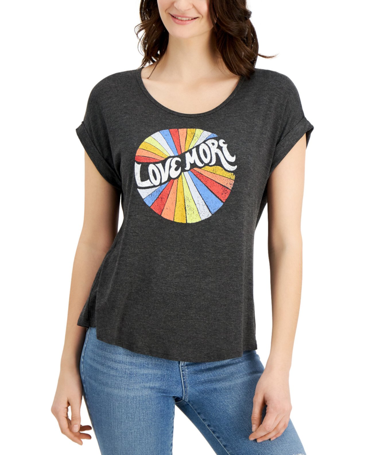 Petite Graphic Print T-Shirt, Created for Macy's Style & Co