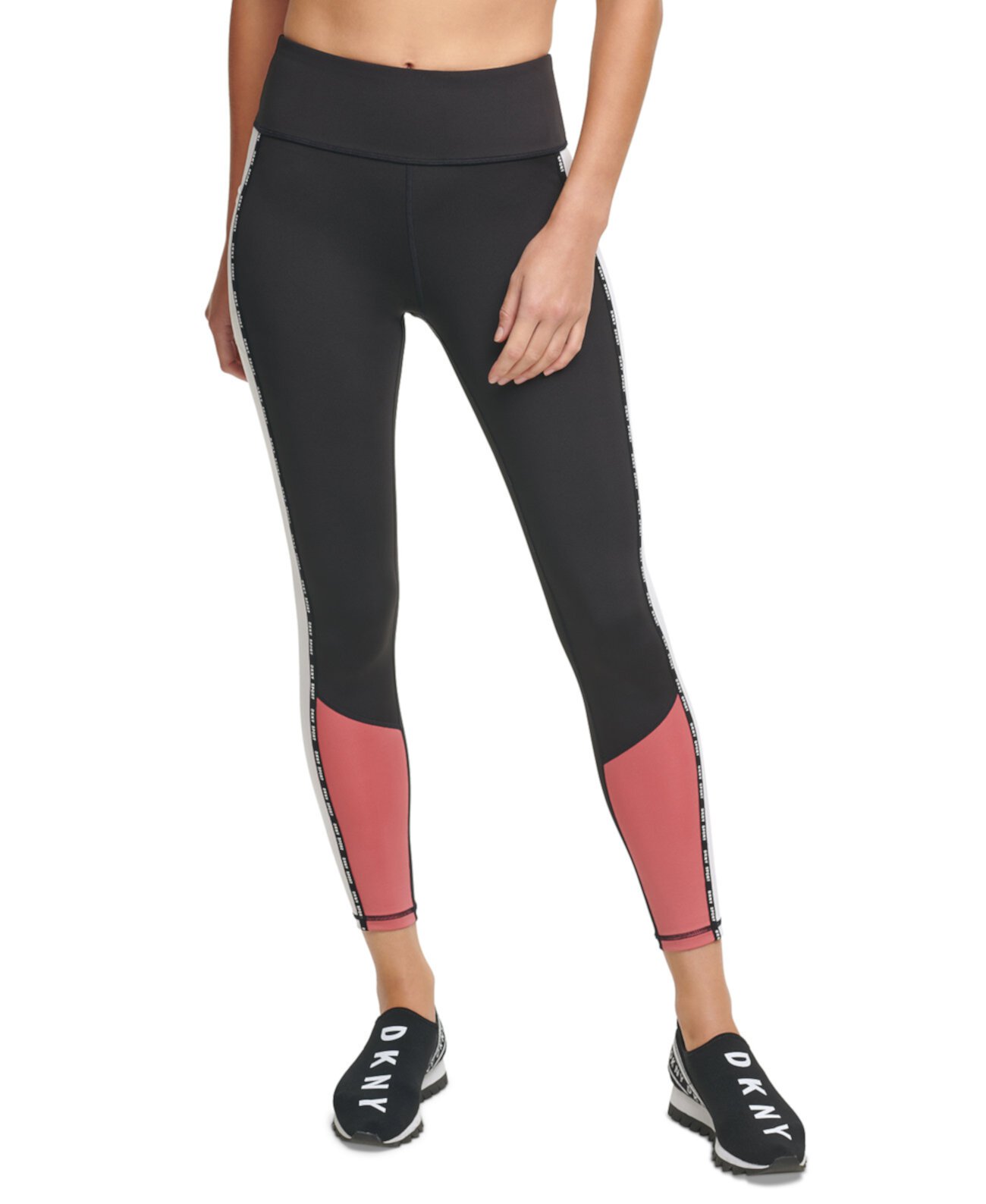 Sport Colorblocked High-Waist Leggings DKNY