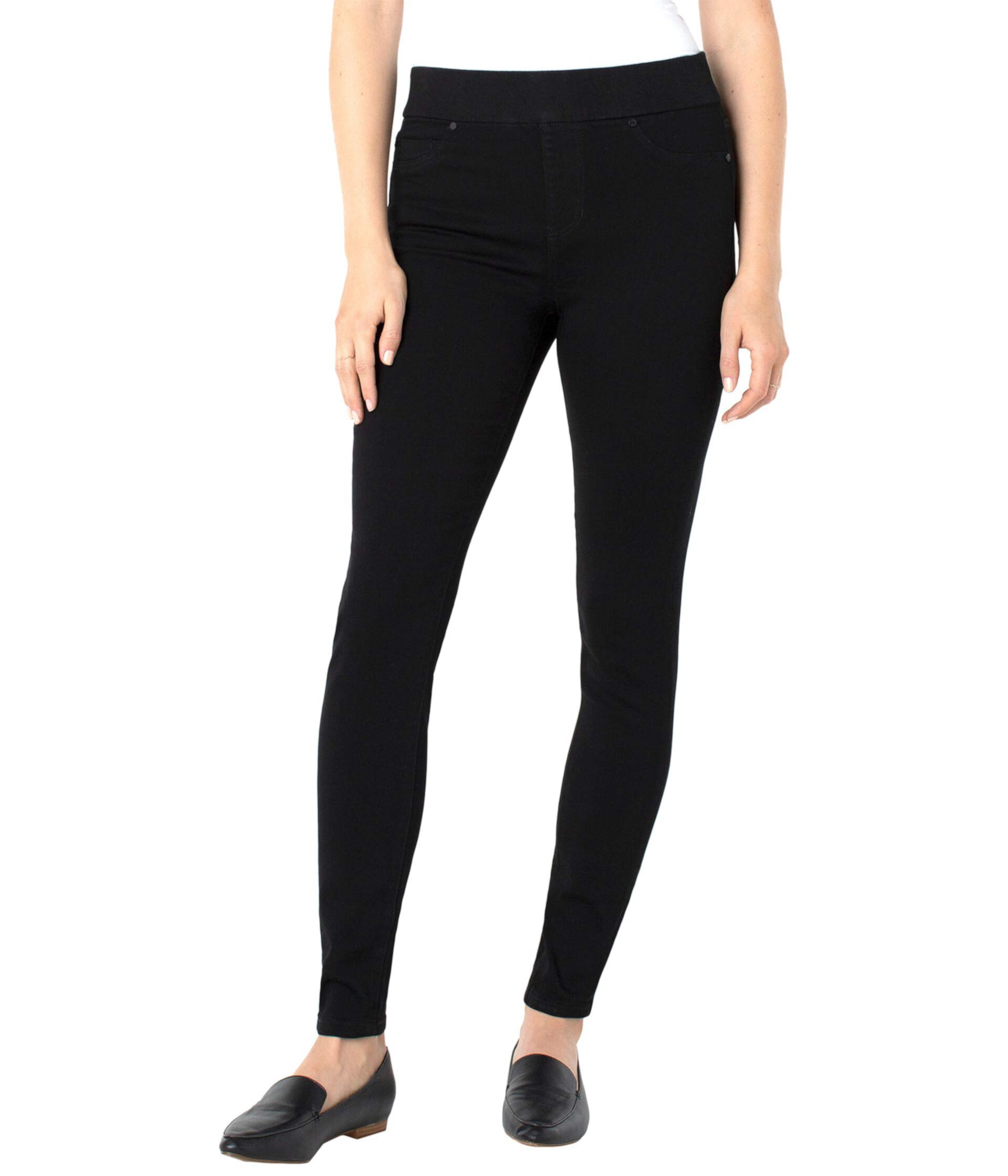 Sienna Skinny Jean Leggings in Black Rinse Liverpool Los Angeles