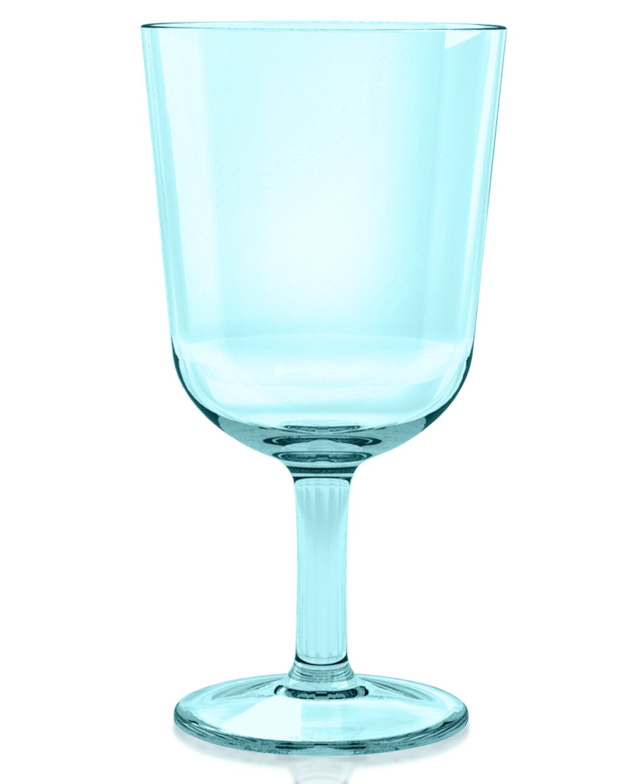 Simple Wine Glass, Aqua, 16 унций, пластик премиум-класса, набор из 6 TarHong