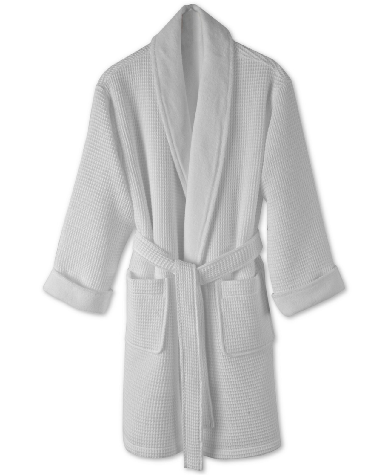 Хлопковый банный халат с вафельной текстурой, созданный для Macy's Hotel Collection