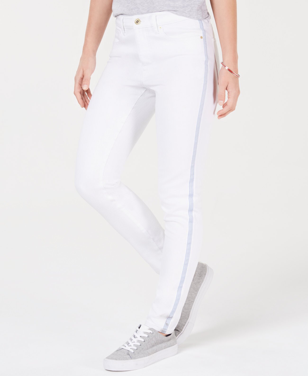 Side-Stripe Skinny Jeans Tommy Hilfiger