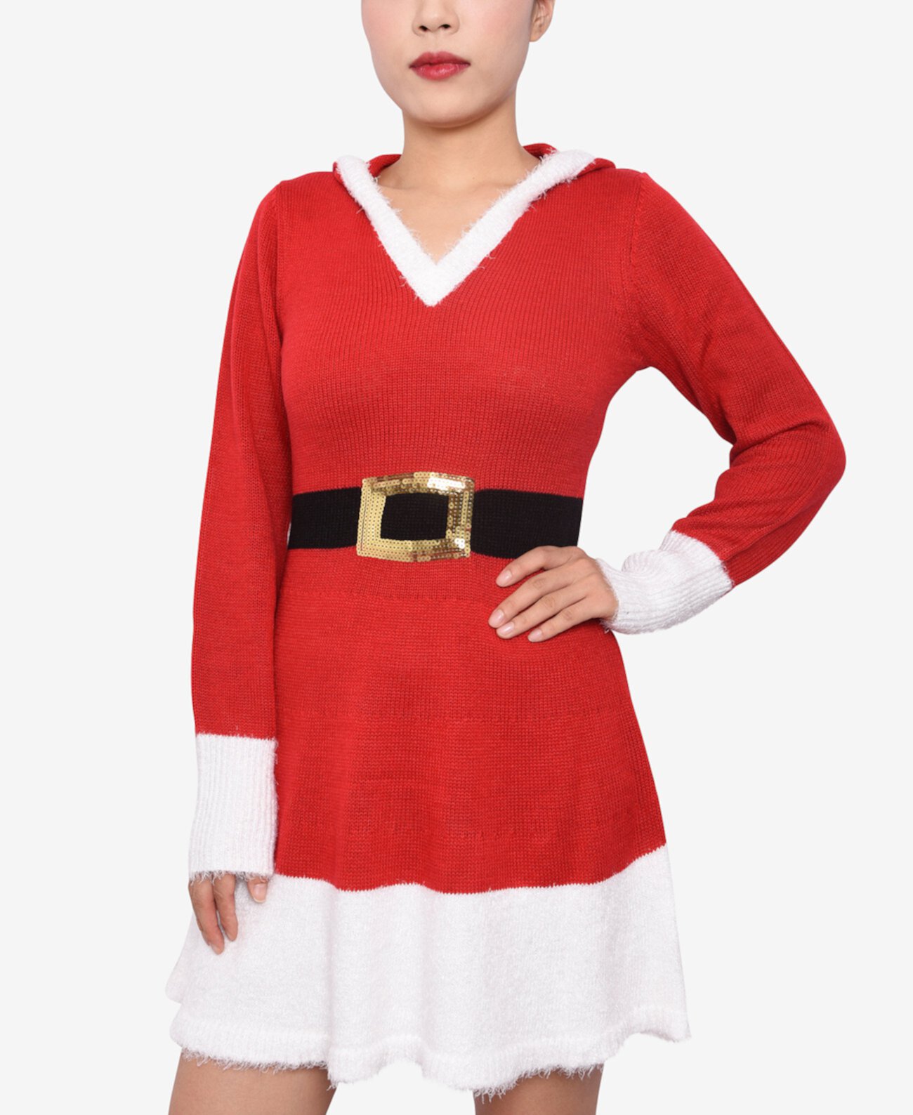 Платье-свитер Санта-Клауса с капюшоном для юниоров Derek Heart