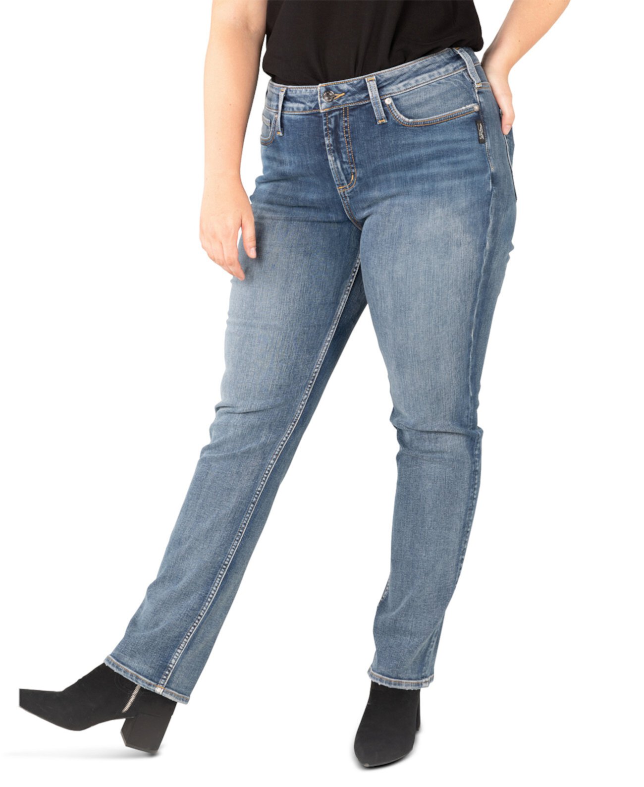 Прямые джинсы Avery больших размеров Silver Jeans Co.