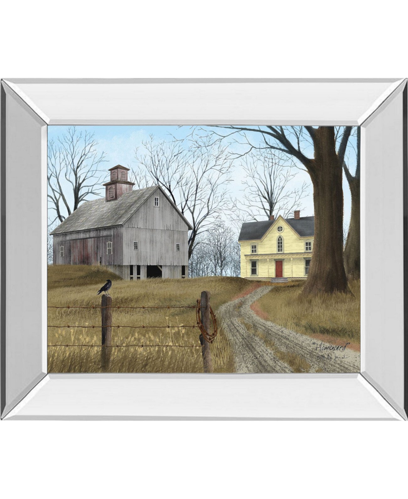Картина «Дорога домой» Билли Джейкобса с принтом в зеркальной раме - 22 "x 26" Classy Art