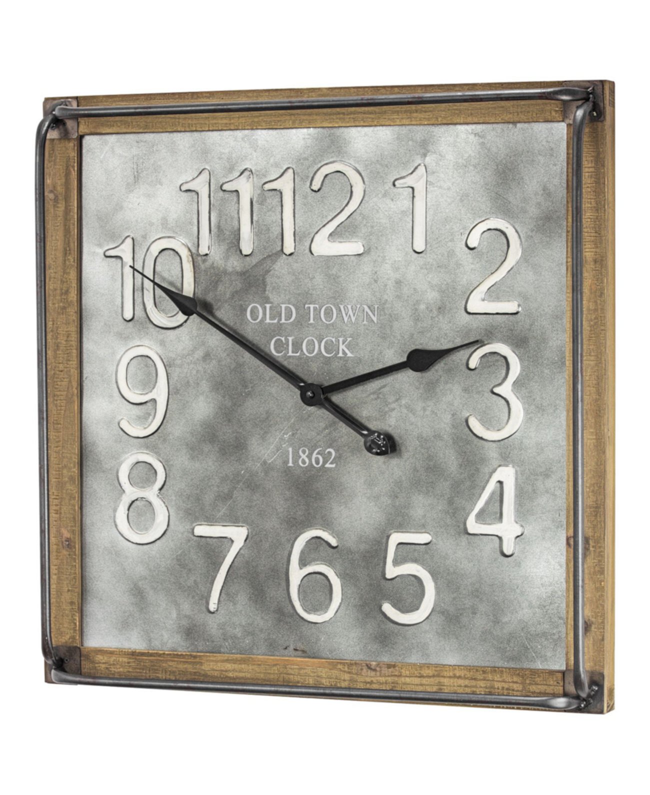 American Art Decor Old Town Clock 1862 Негабаритные подвесные настенные часы Crystal Art Gallery