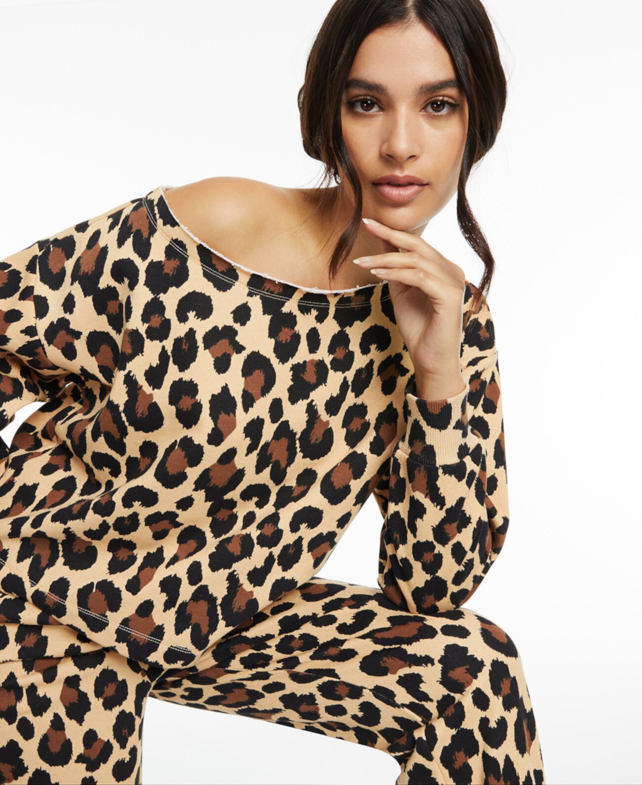 CULPOS x INC Off-The-Shoulder Animal-Print Top, Created for Macy's INC International Concepts