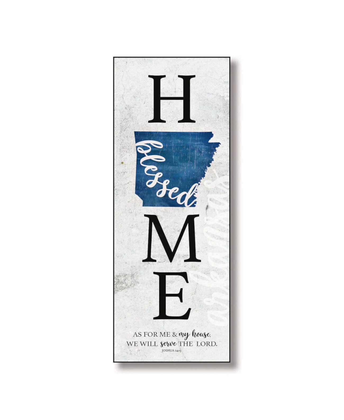 Деревянная настенная табличка Arkansas Home-Blessed с вешалкой, 5,5 x 12 дюймов Dexsa