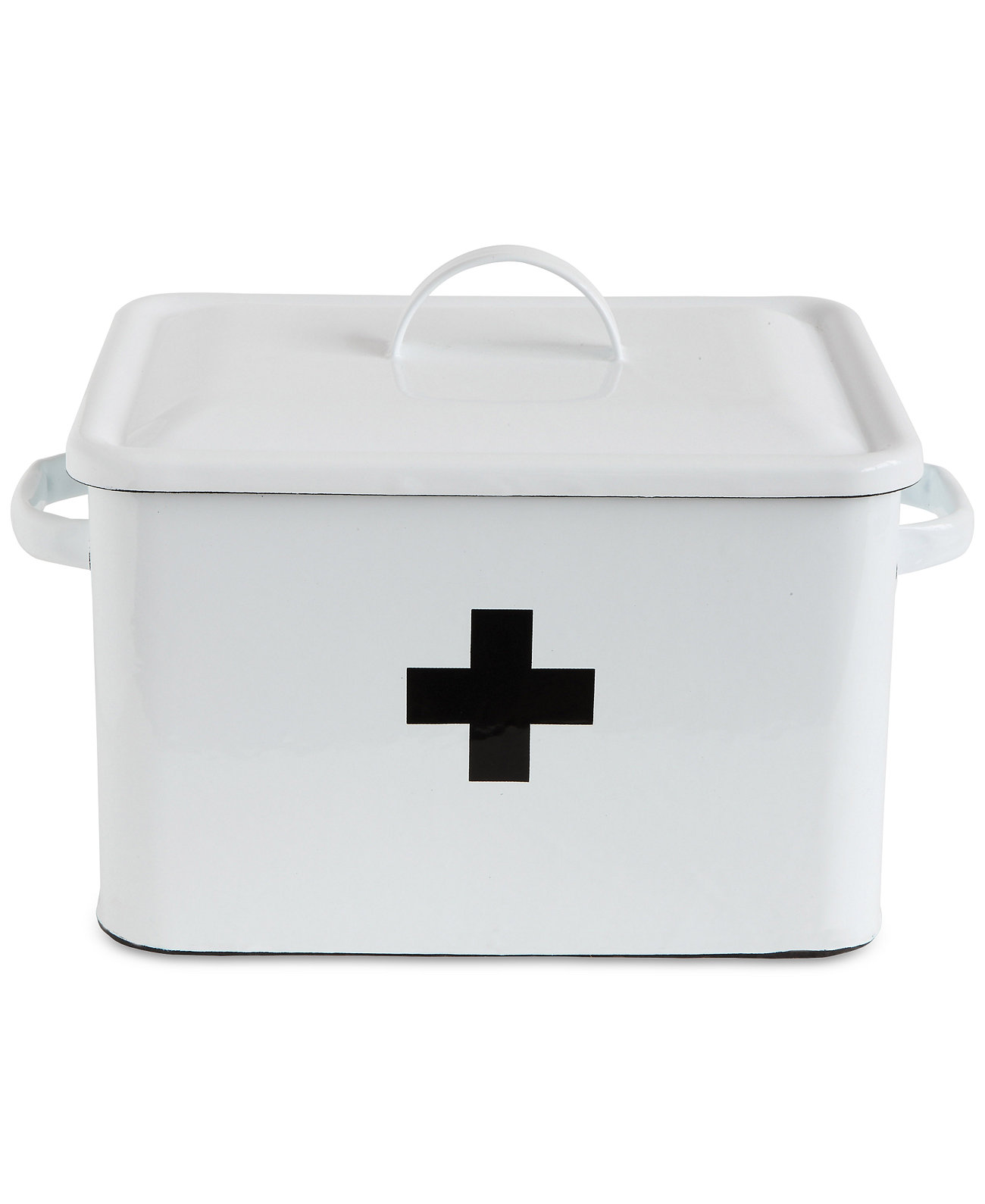 Enameled Decorative First Aid Box with Lid 3R Studio