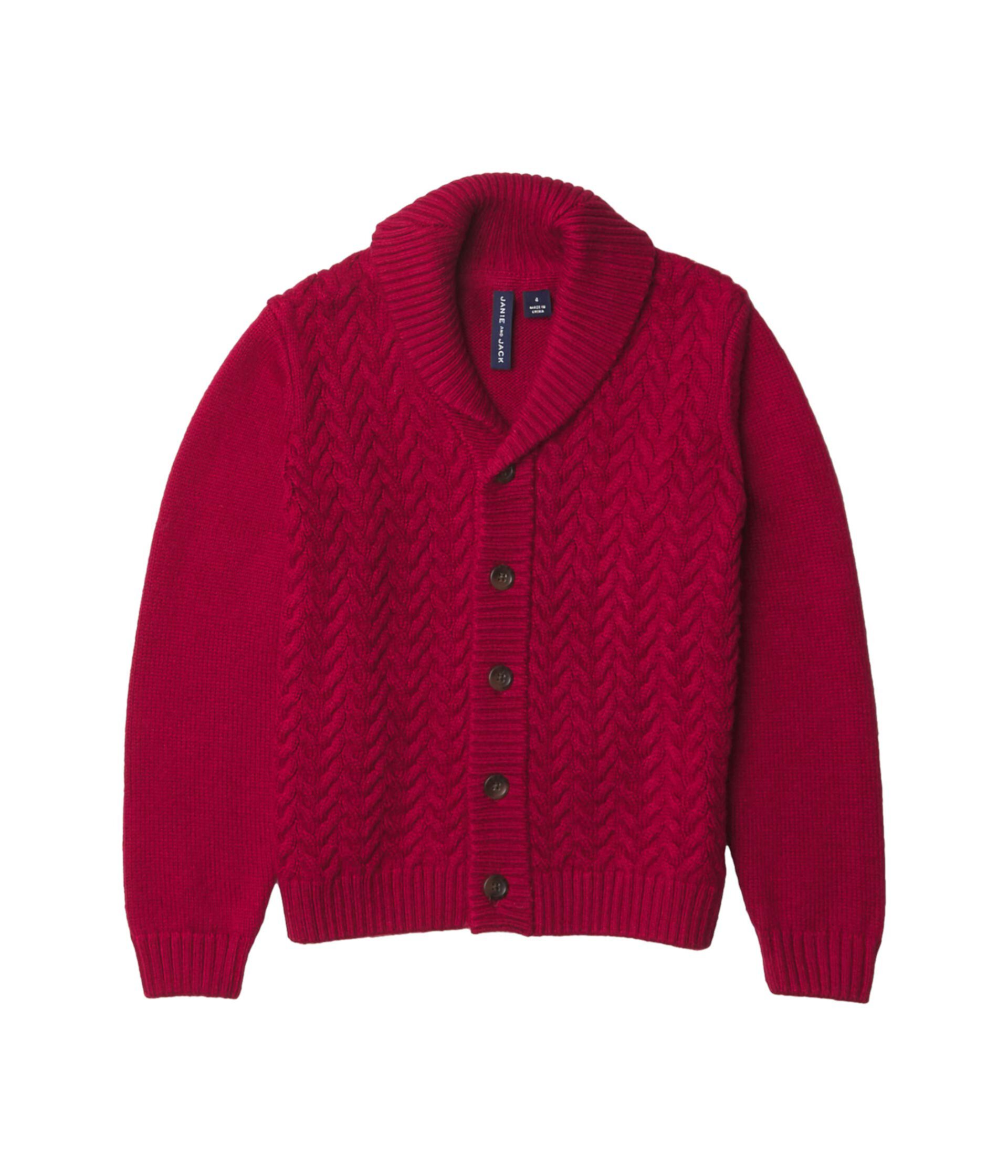 Cable Shawl Cardigan Pullover (Toddler/Little Kids/Big Kids) Janie and Jack