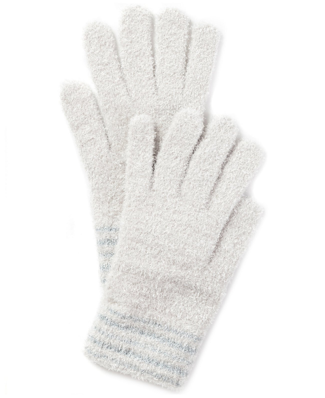Striped-Cuff Chenille Gloves, Created for Macy's Charter Club