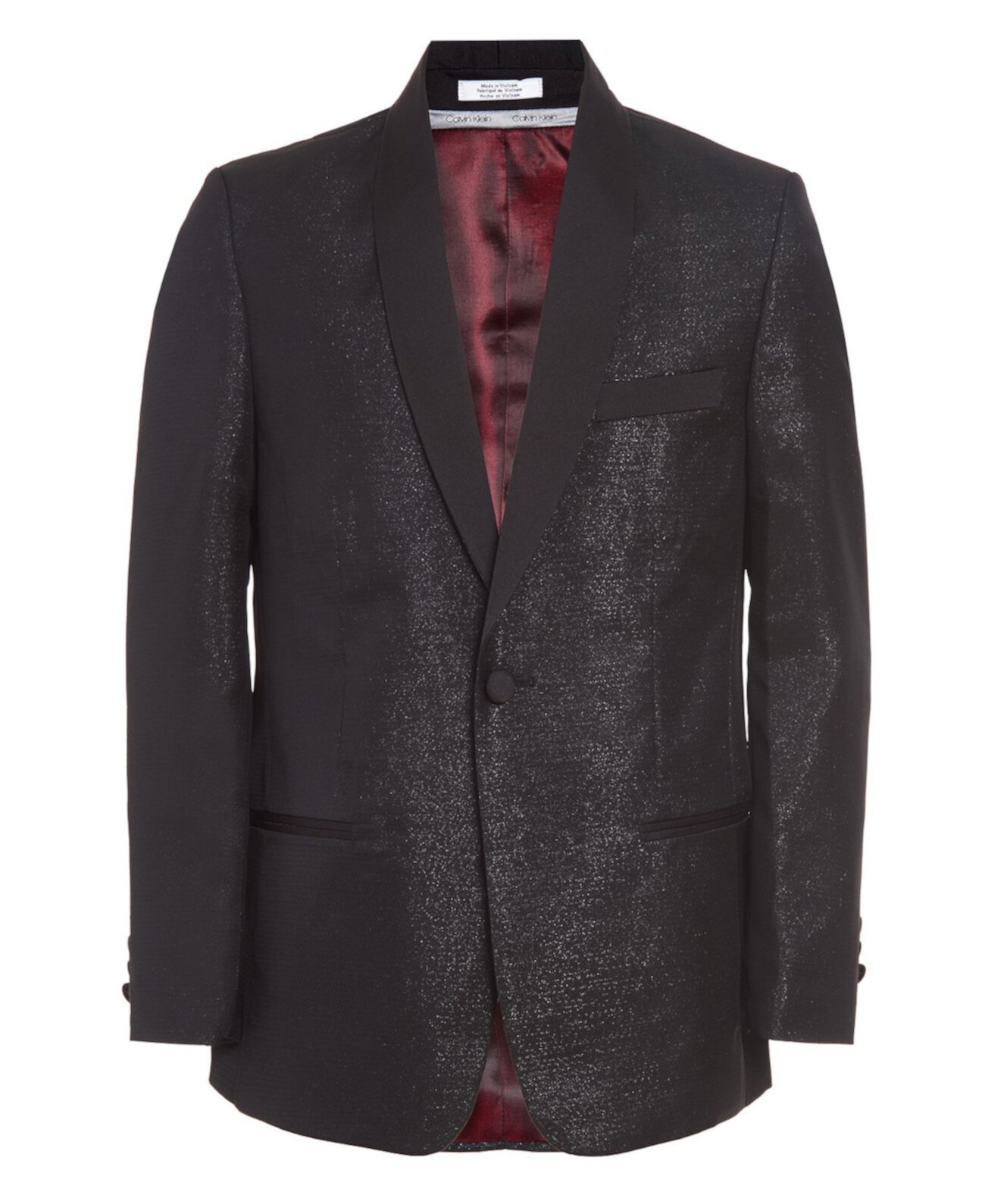 Big Boys Metallic Shawl Suit Jacket Calvin Klein