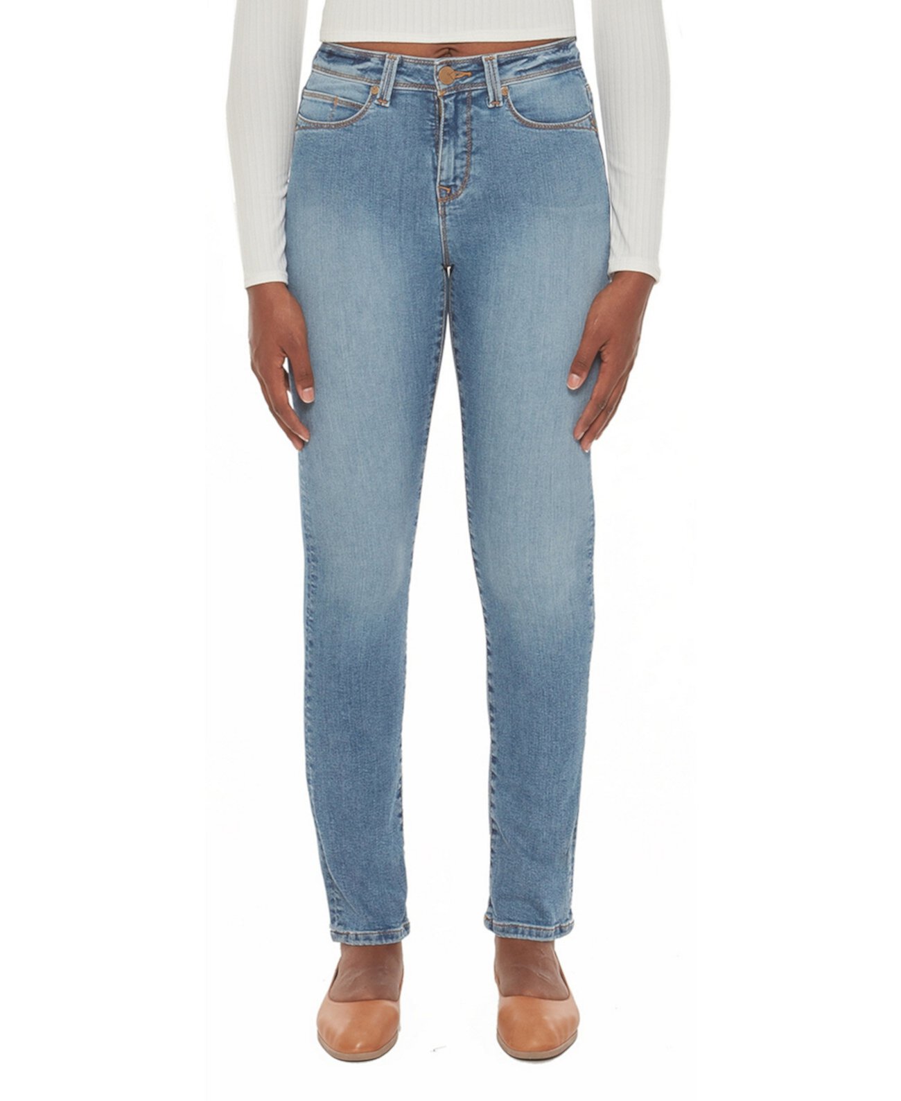 Женские прямые джинсы с высокой посадкой Lola Jeans