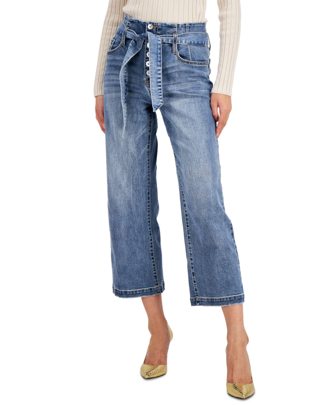 Укороченные джинсы INC с корсетным швом, созданные для Macy's INC International Concepts