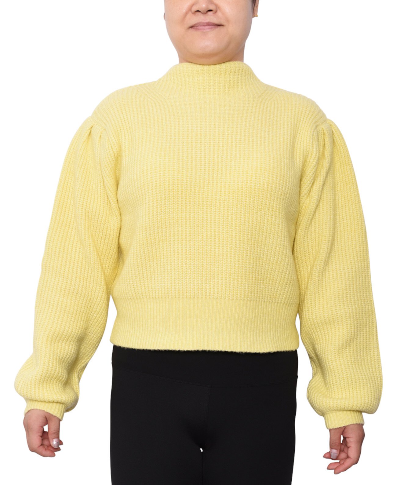 Модный укороченный свитер больших размеров с круглым вырезом Derek Heart