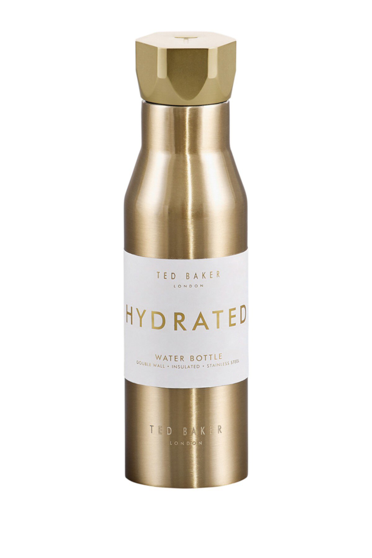 Water Bottle Hexagonal Lid - Pale Gold Ted Baker