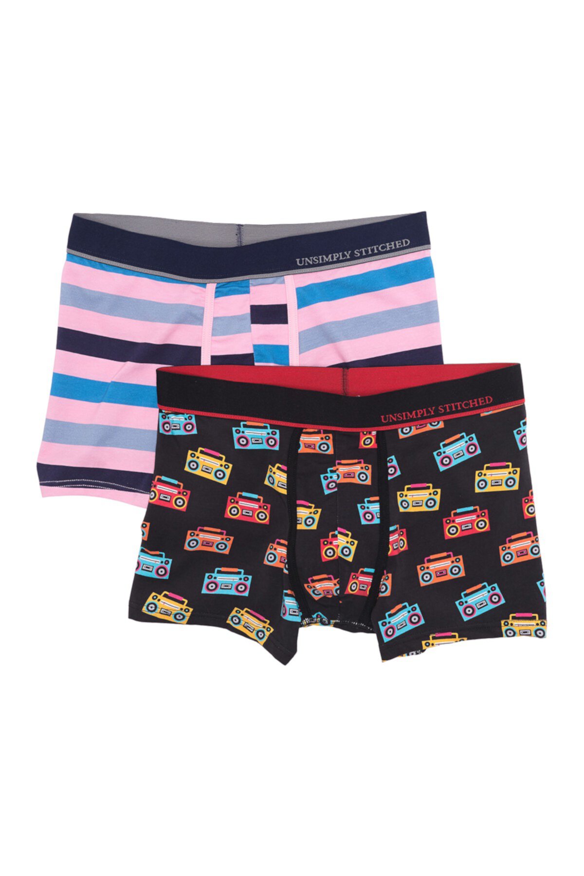 Printed Stretch Boxer Brief Trunk - Pack of 2 Unsimply Stitched