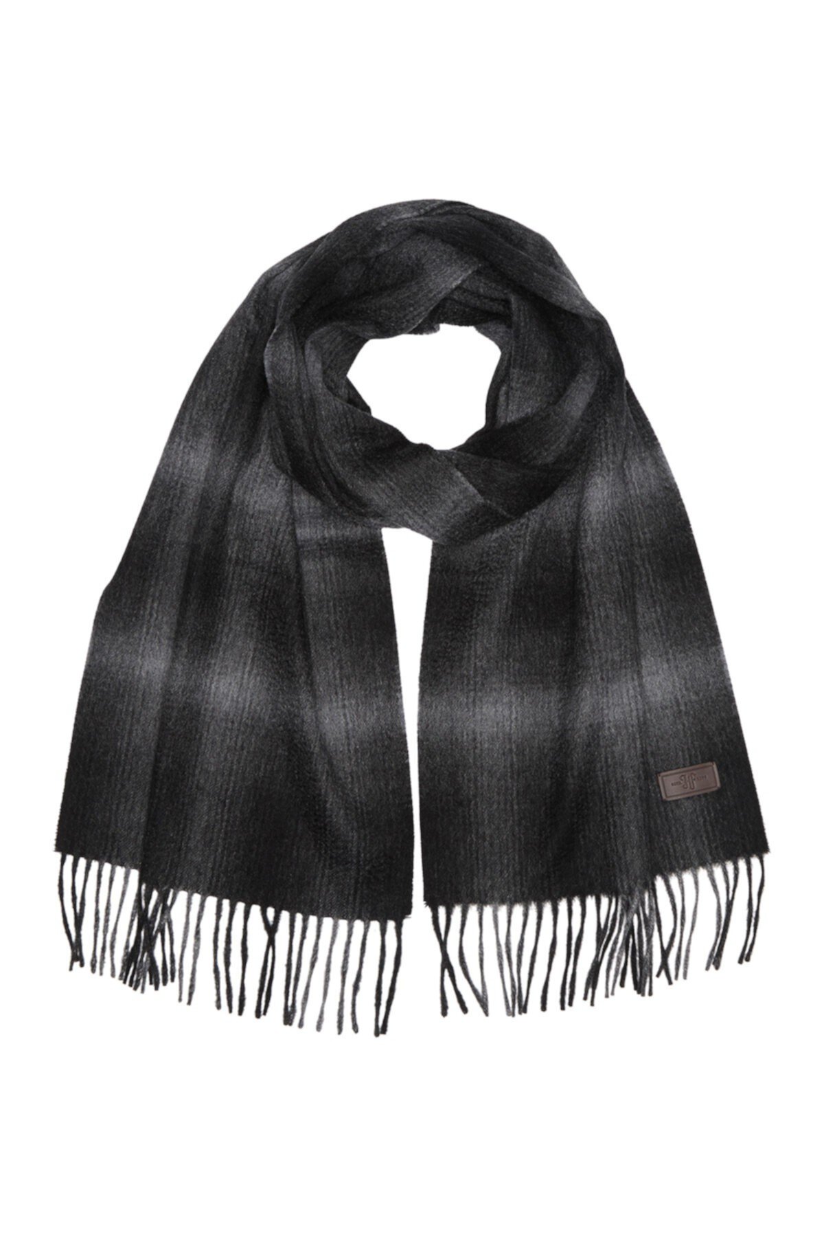Ombre Plaid Cashmere Scarf Hickey Freeman