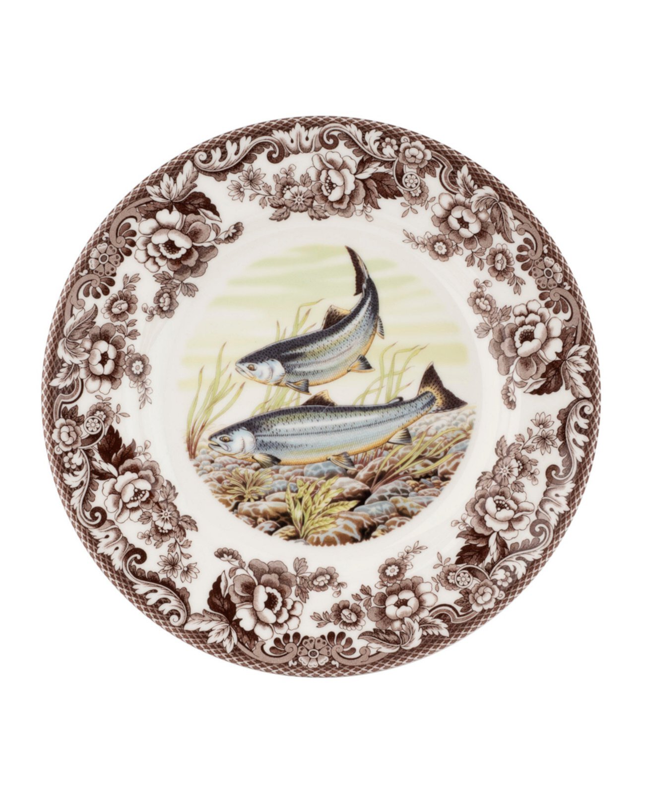 Обеденная тарелка Woodland King Salmon Spode