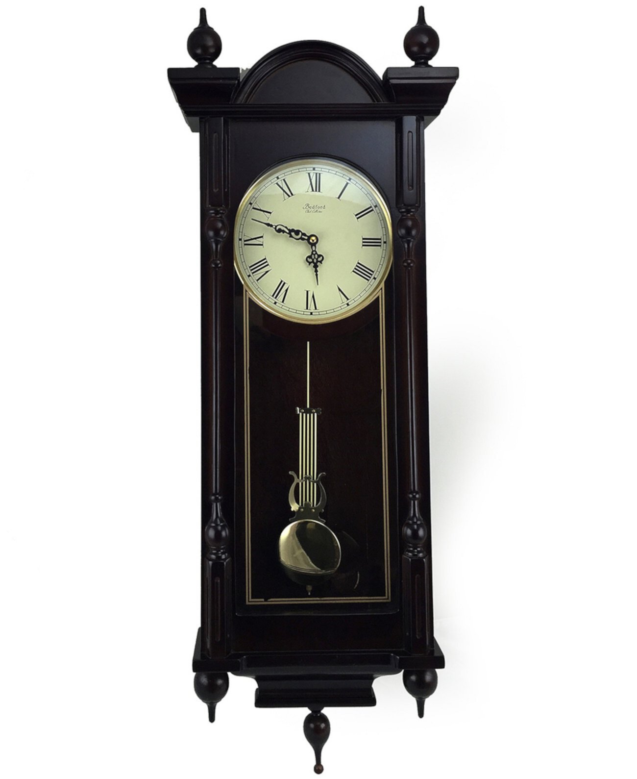 Коллекция часов Гранд 31-дюймовые антикварные настенные часы с перезвоном и римскими цифрами Bedford