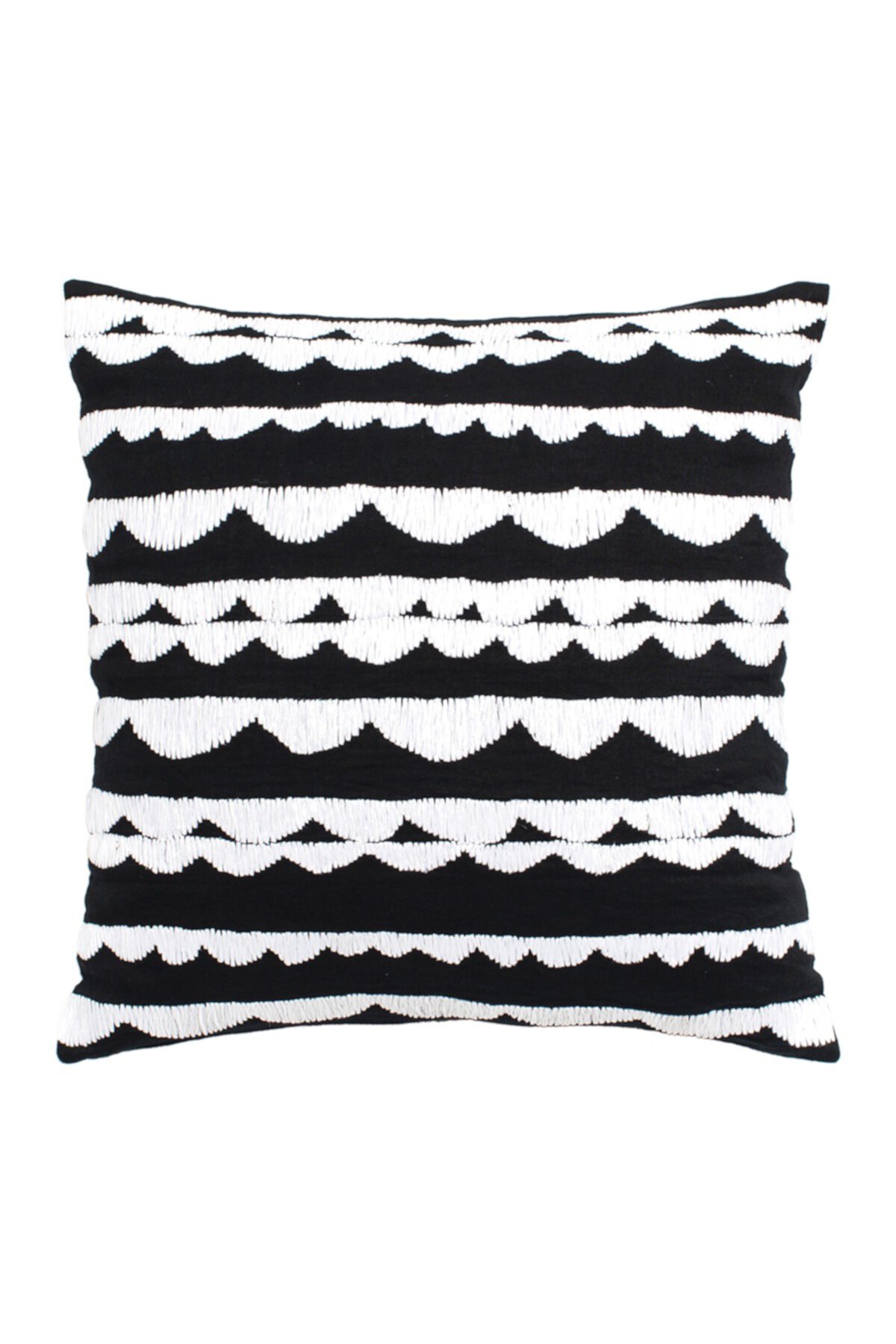 black scalloped row decorative pillow Kate Spade New York