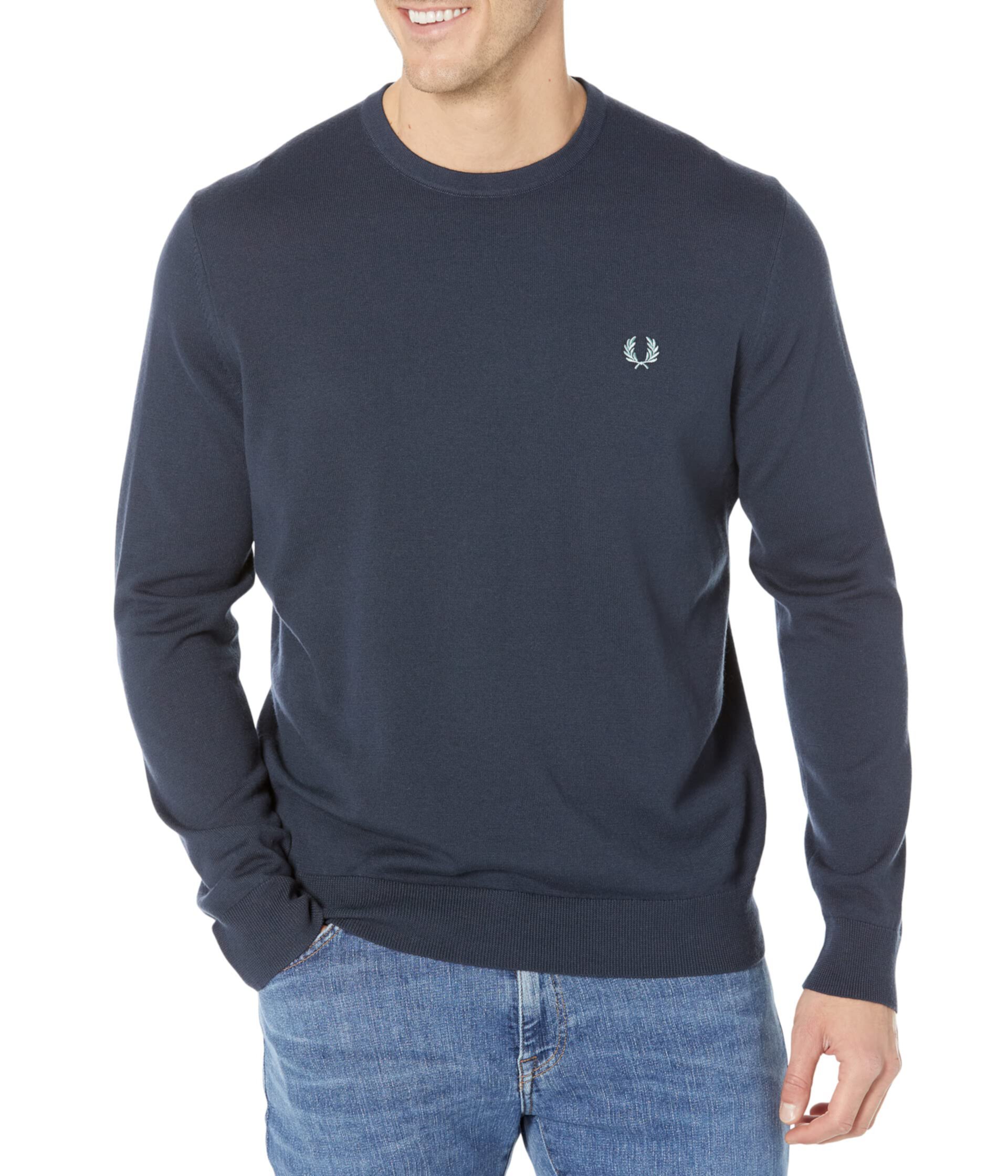 Classic Crew Neck Jumper Fred Perry