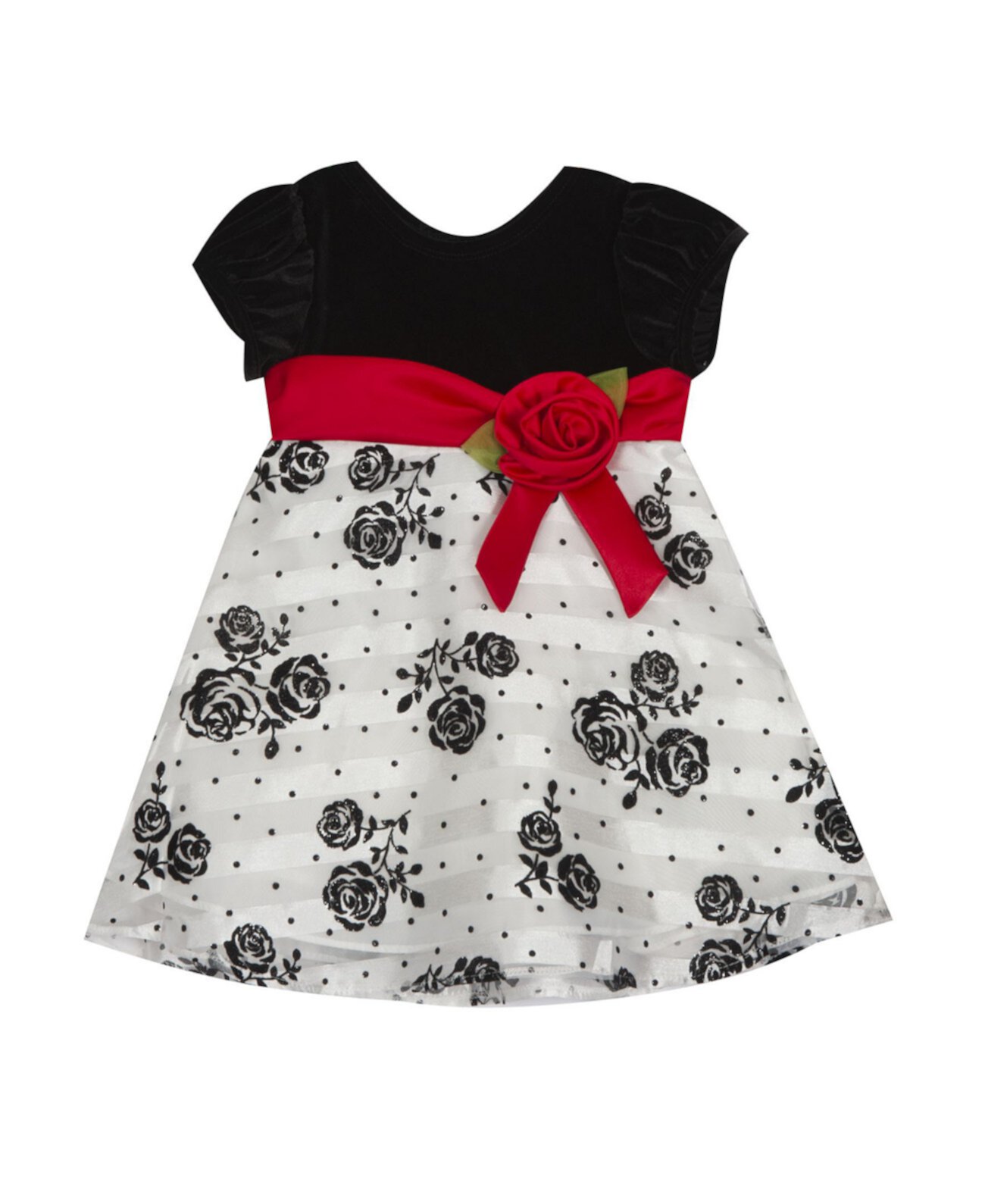 Флокированное платье для маленьких девочек Rare Editions