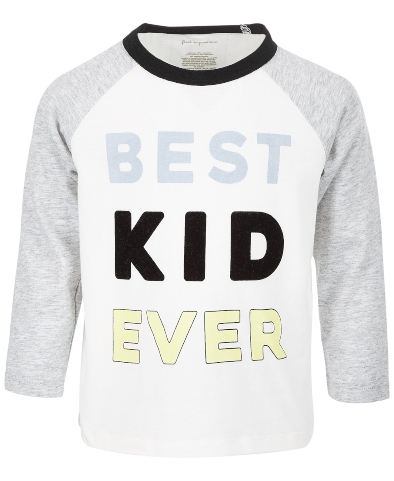 Хлопковая футболка с длинными рукавами для малышей и мальчиков, созданная специально для Macy's First Impressions