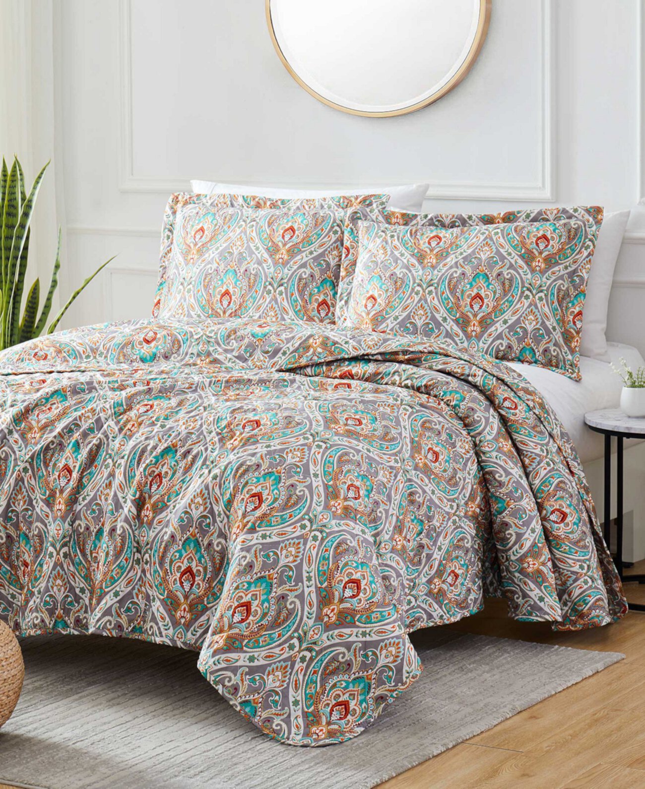 Джорджтаун Монако, комплект двусторонних одеял из 3 предметов, королева Olivia Gray